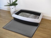 NOBBY Sieb-Vorleger Katzentoilette, schwarz, M, 39 x 60 cm