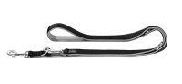 HUNTER Führleine Neopren, schwarz/grau 110 cm x 15 mm