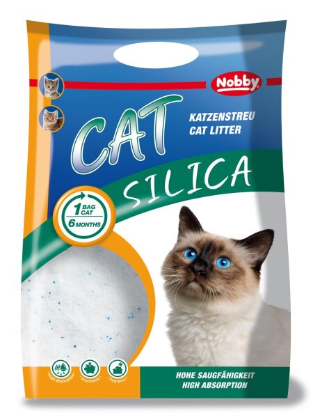 NOBBY CAT Silica Katzenstreu, 7,5 kg, 16 l