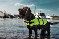 NOBBY Hunde Schwimmhilfe, neon gelb, S, 30 cm