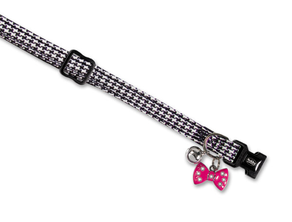 NOBBY Katzenhalsband "PEPITA", schwarz / weiß