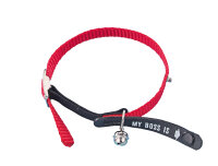NOBBY Adress-Katzenhalsband "My Boss is", rot,...