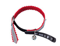 NOBBY Adress-Katzenhalsband "My Boss is", rot,...