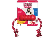 Hundespielzeug KONG® Dental mit Tau 12 cm