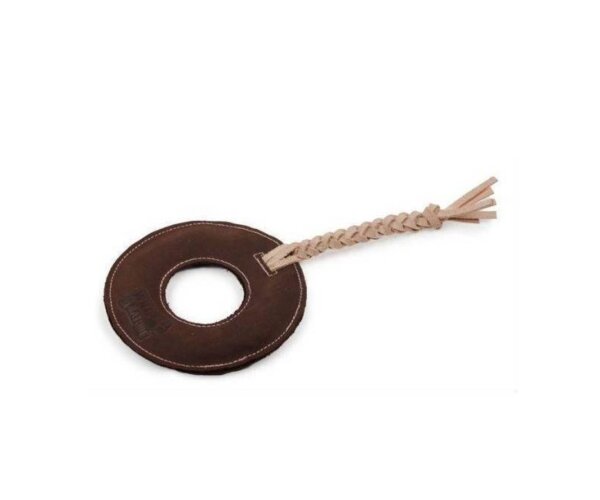 Hunde Leder Spielzeug Wild und Natur Ø 13,5 cm