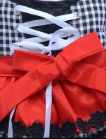 DoggyDolly DL001 Dirndl für Hunde schwarz-weiß...
