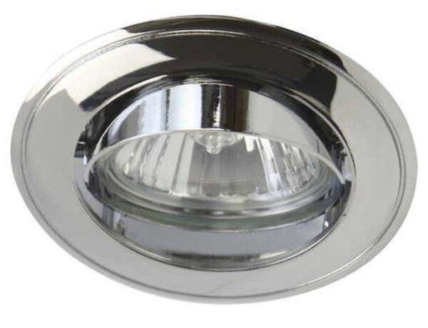 Einbaustrahler GU10 max. 35W chrom schwenkbar mit Fassung und Zugentlastung click-licht.de