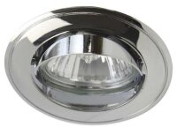 Einbaustrahler GU10 max. 35W chrom schwenkbar mit Fassung...