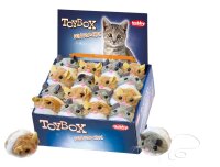 NOBBY Aufziehmaus Plüsch, braun/weiß od....