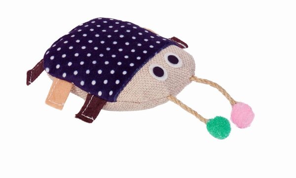 NOBBY Stoff Käfer mit Catnip, blau/braun, 10 cm
