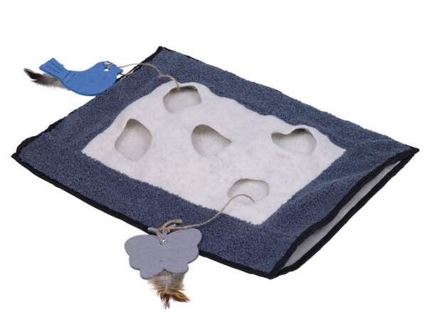 NOBBY Raschelmatte "Hide", grau/beige, 46 x 37 cm