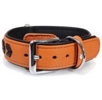 Das Lederband Hundehalsband Granada walnut/black,...
