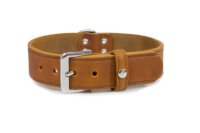 Das Lederband Hundehalsband Weinheim, kastanie, 57 cm x...