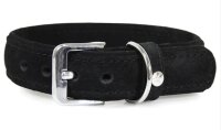 Das Lederband Hundehalsband Toronto, schwarz, 30 cm x 12 mm