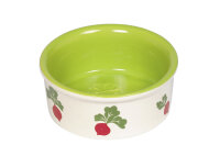 NOBBY  Keramiknapf "Radish", weiß/grün, Ø 10 x 4 cm