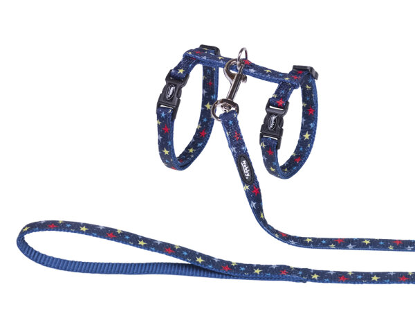 NOBBY Katzengarnitur "Stars Blue", dunkelblau mit Druck