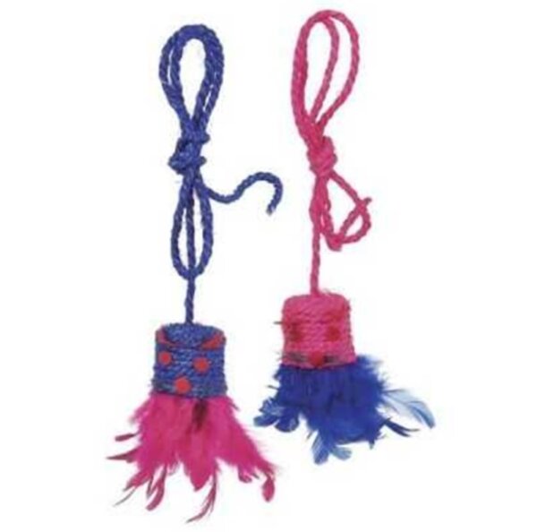 KARLIE  Flamingo Sisal Spielzeug, 5 cm