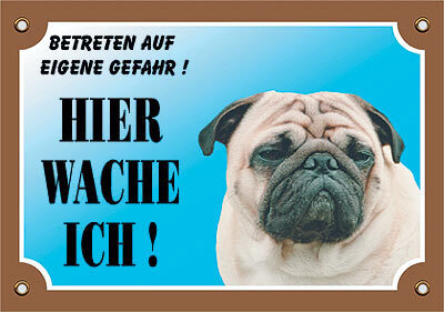 NOBBY Warntafel Mops