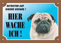 NOBBY Warntafel Mops