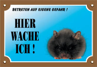 NOBBY  Warntafel Hamster, 20,5 x 14 cm