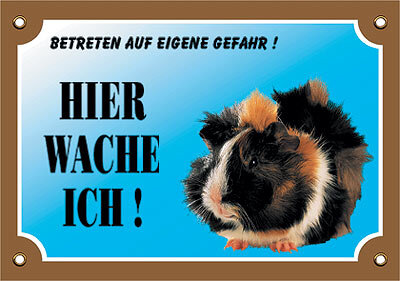 NOBBY  Warntafel Meerschweinchen, 20,5 x 14 cm