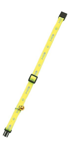 KARLIE  Katzenhalsband "Art Sportiv", gelb, L: 20 - 30 cm, B: 10 mm