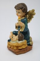 Engel mit Krippe ca. 13,5 cm