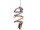 NOBBY Cage Toy Schaukel "Spirale", bunt, Ø 3,5 x 65 cm