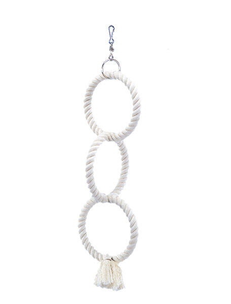 NOBBY Cage Toy, Kletterringe, weiß, Ø 48 / 14 cm