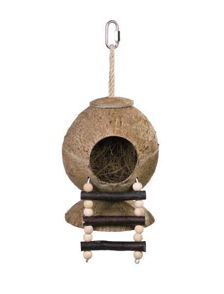 NOBBY Kokosnuss-Haus mit Leiter, 31 x 11,5 cm