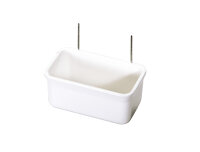 NOBBY Futterbehälter mit Drahthaken, weiß, 9 x...