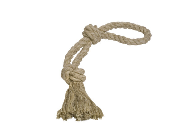 NOBBY Rope Toy, Spielseil doppelt Sisal-Cotton-Mix, 55 cm