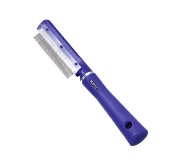 KARLIE  Katzen-Flohfänger mit rotierenden Zähnen, blau, 22 cm