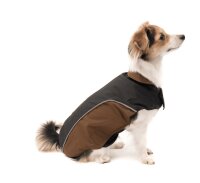 WOLTERS Regenjacke Easy Rain für Mops Co schwarz/Kastanie Gr. 48 cm