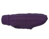 WOLTERS Zopf-Strickpullover brombeer...