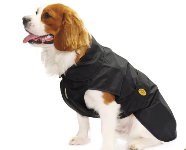 Fashion Dog Wasserdichter Mantel mit doppeltem schwarzem Nylon, 30 cm