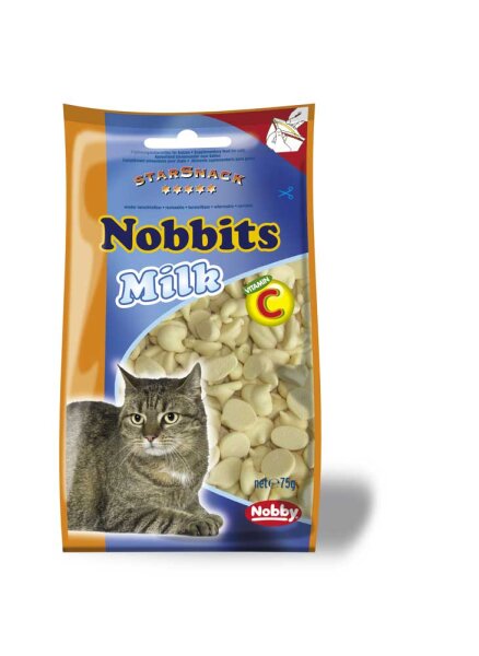 Katzen - Snacks NOBBY Nobbits Milk, 75 g