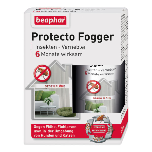 BEAPHAR Protecto Fogger Insekten-Vernebler, 2 x 75 ml