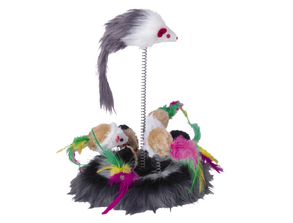 NOBBY Katzenspielplatz, bunt, 17 cm