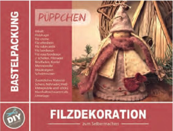 Bastelpackung Püppchen (Filzdeckoration)