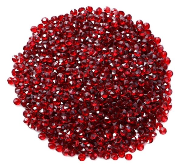 Decorative Diamante Crystal Strass-Steine 5 mm 288 Stück Rot