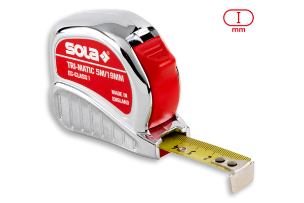 SOLA Rollmeter (25 mm) Tri-Matic  TM 8 m