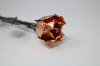 Handgefertigte Metallrose, mit Kupferrose