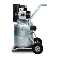 AIRCRAFT Mobiler Kolbenkompressor mit Riemenantrieb AIRPROFI 403/90 V