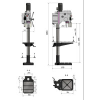 OPTIMUM Säulenbohrmaschine OPTIdrill DH 28GSV