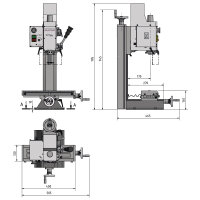 OPTIMUM Bohr-Fräsmaschine OPTImill BF 16Vario