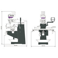 OPTIMUM Bohr-Fräsmaschine OPTImill MF 2-B