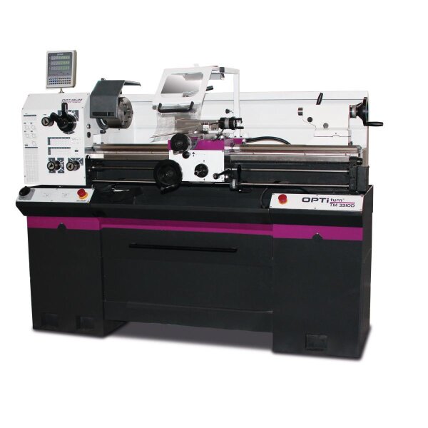 OPTIMUM Leit- und Zugspindeldrehmaschine OPTIturn TM 3310D