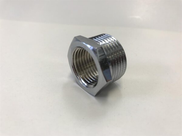 Cornat - Chrom Reduzierstück 3/4 Zoll x 1/2 Zoll