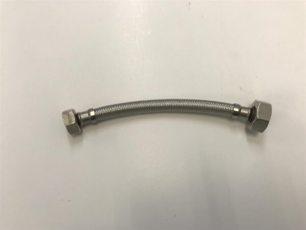 Panzerschlauch, Flexschlauch DN 8, 1/2" Ü x 3/4" Ü 20cm